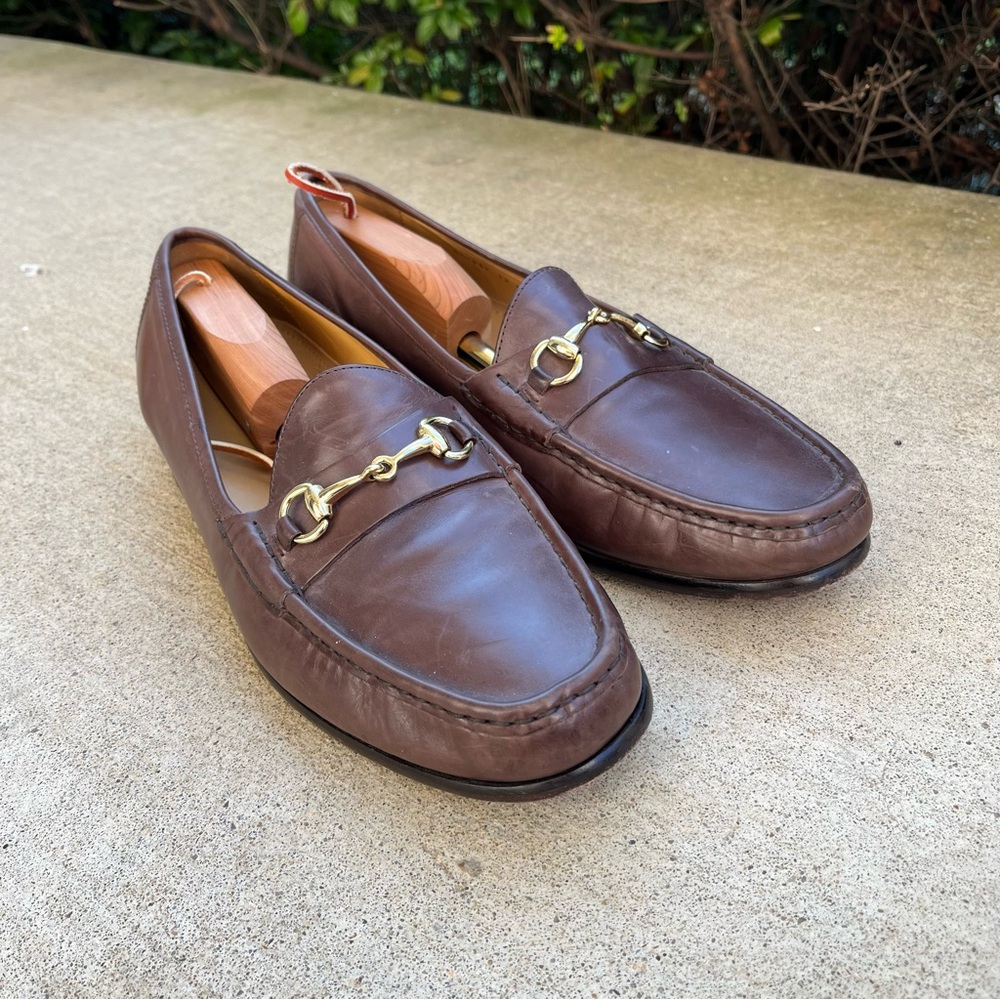 EXCELLENT Cole Haan Bit Loafer Sz 12 D/M Fine Leather Brown Mens Shoes Worn 3X